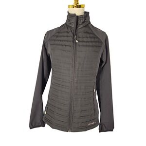 Eddie Bauer First Ascent Igniter Hybrid Down Jacket‎ Womens M Black Softshell